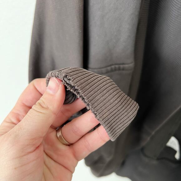 [Wilfred] Aritzia Size Medium M Gray Diderot Open Front Cocoon Cardigan Sweater - Picture 8 of 11